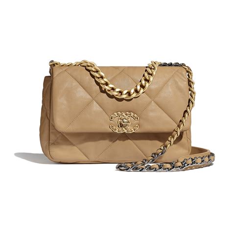 chanel flap 19 beige|chanel 19 small price.